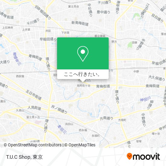 T.U.C Shop地図