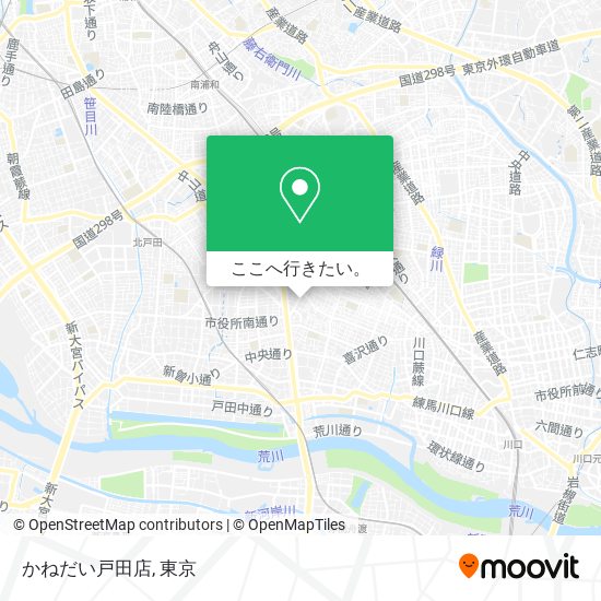 かねだい戸田店地図