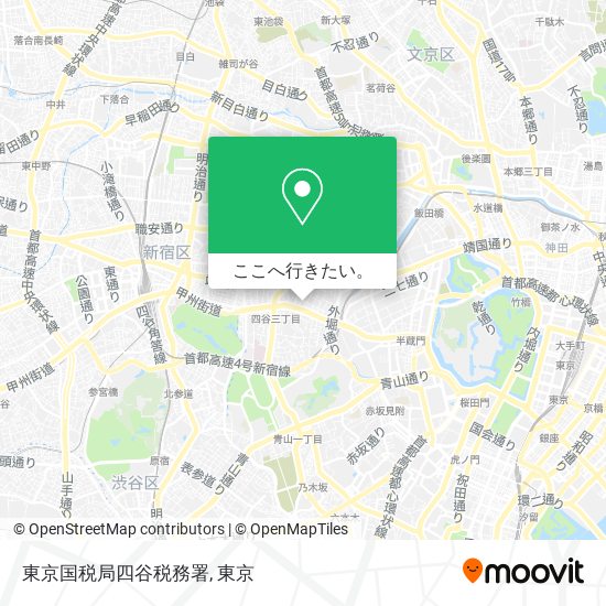 東京国税局四谷税務署地図