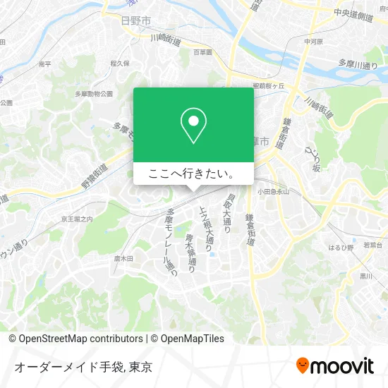 オーダーメイド手袋地図