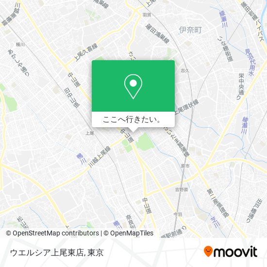 ウエルシア上尾東店地図