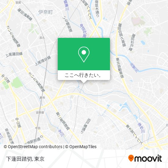 下蓮田踏切地図