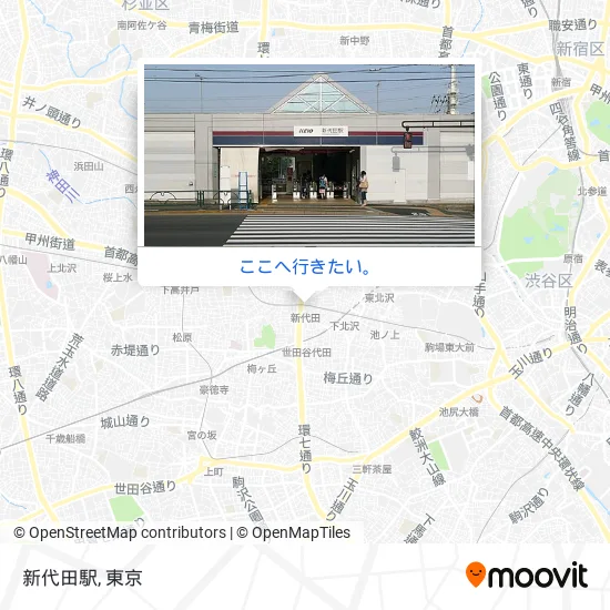 新代田駅地図