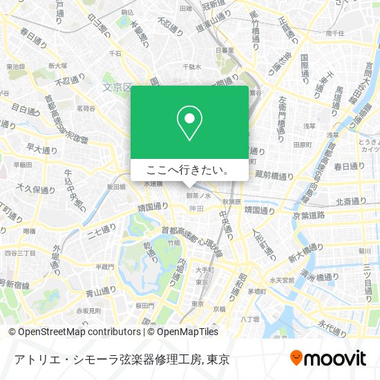 アトリエ・シモーラ弦楽器修理工房地図