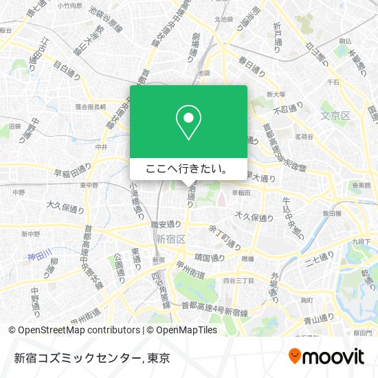 新宿コズミックセンター地図