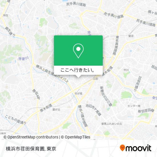横浜市荏田保育園地図