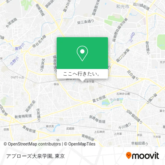 アプローズ大泉学園地図