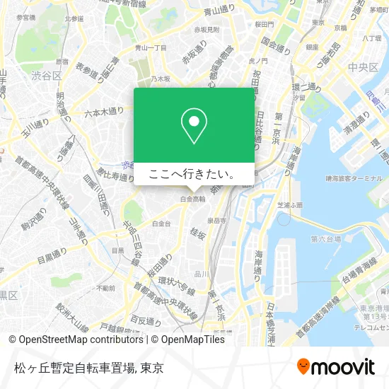 松ヶ丘暫定自転車置場地図