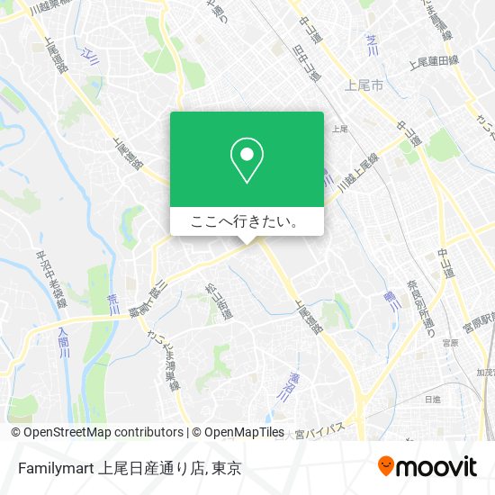 Familymart 上尾日産通り店地図