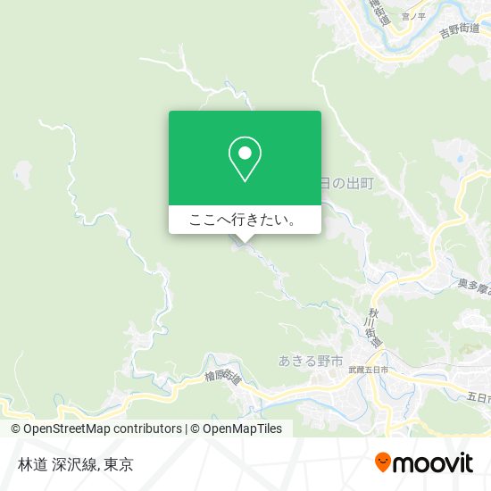 林道 深沢線地図
