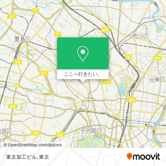 東京加工ビル地図