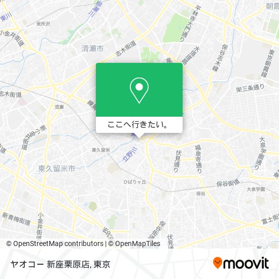 ヤオコー 新座栗原店地図