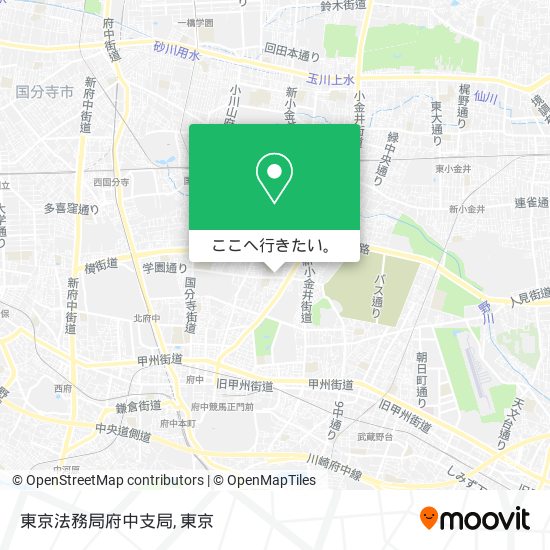 東京法務局府中支局地図