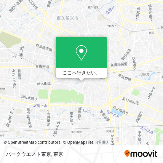 パークウエスト東京地図