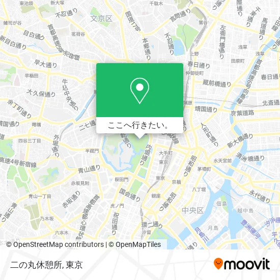 二の丸休憩所地図