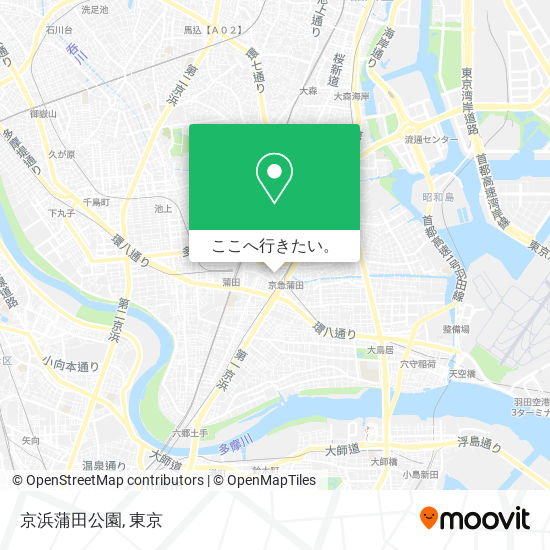 京浜蒲田公園地図