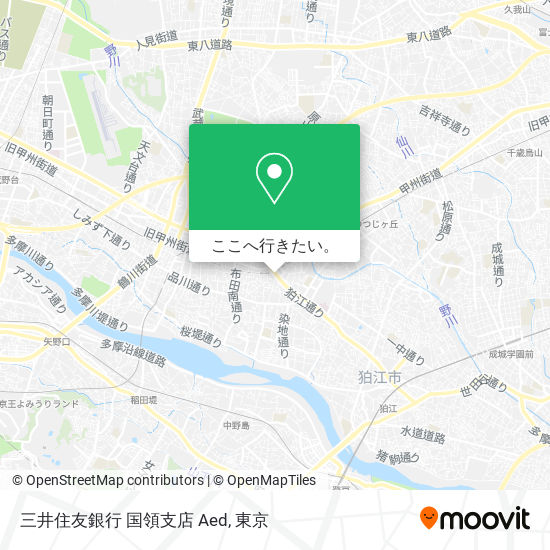 三井住友銀行 国領支店 Aed地図