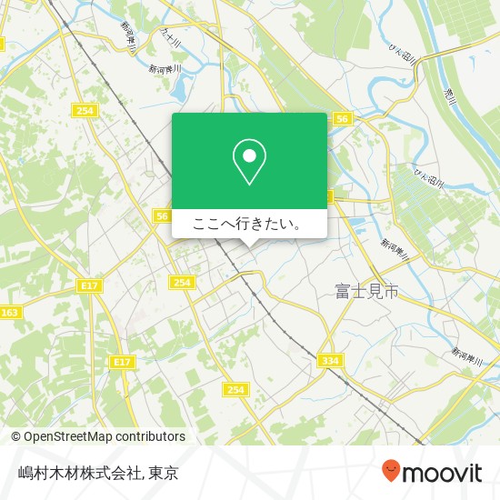 嶋村木材株式会社地図