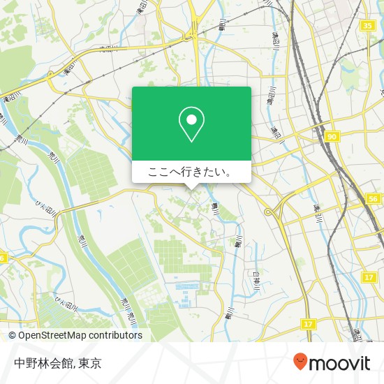 中野林会館地図