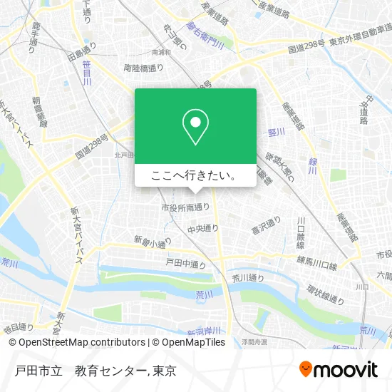 戸田市立　教育センター地図