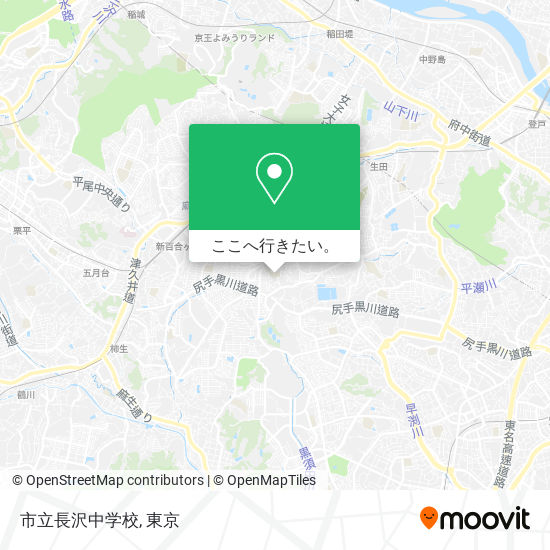 市立長沢中学校地図