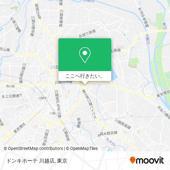 ドンキホーテ 川越店地図