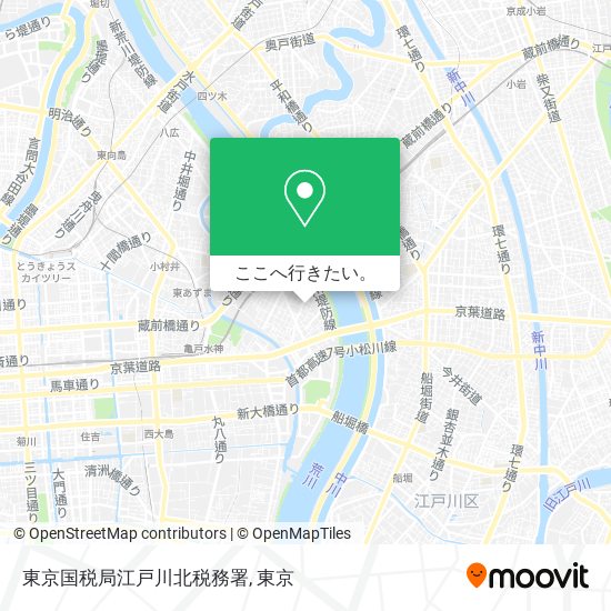 東京国税局江戸川北税務署地図