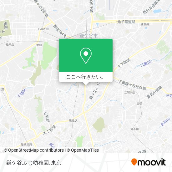 鎌ケ谷ふじ幼稚園地図
