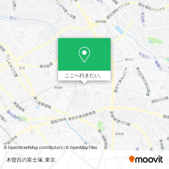 木曽呂の富士塚地図