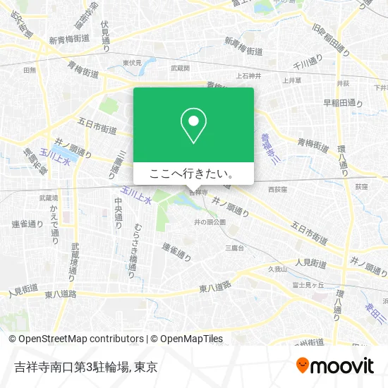 吉祥寺南口第3駐輪場地図