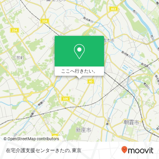 在宅介護支援センターきたの地図