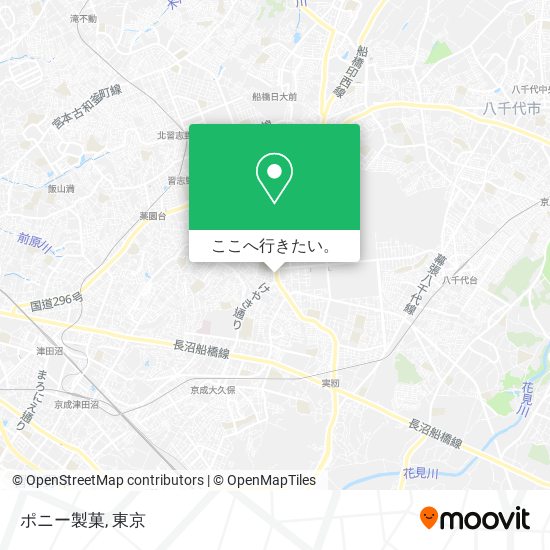 ポニー製菓地図