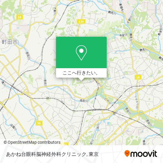 あかね台眼科脳神経外科クリニック地図