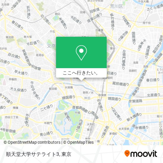 順天堂大学サテライト3地図