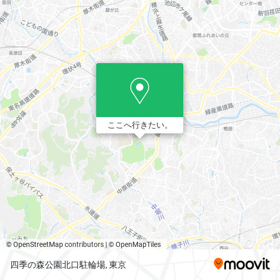 四季の森公園北口駐輪場地図