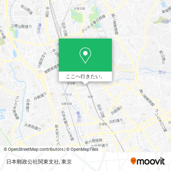 日本郵政公社関東支社地図