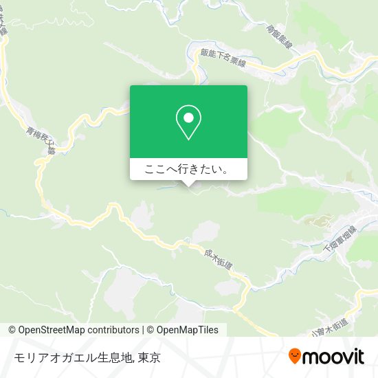 モリアオガエル生息地地図