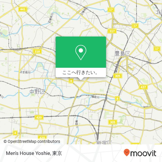 Men's House Yoshie地図