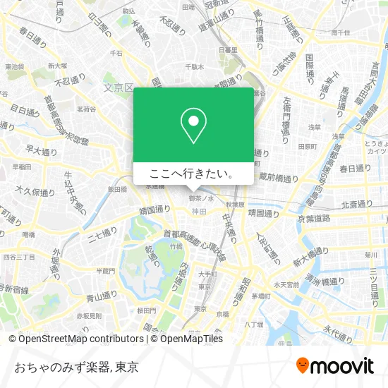 おちゃのみず楽器地図