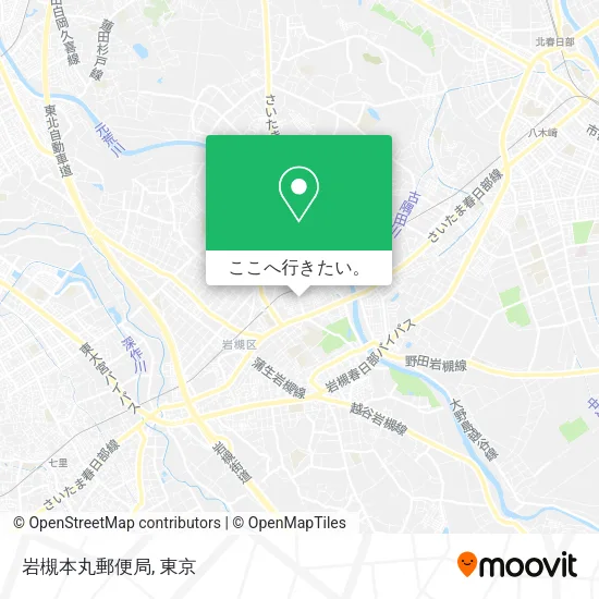 岩槻本丸郵便局地図