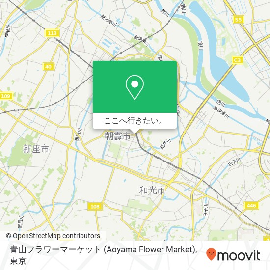 青山フラワーマーケット (Aoyama Flower Market)地図