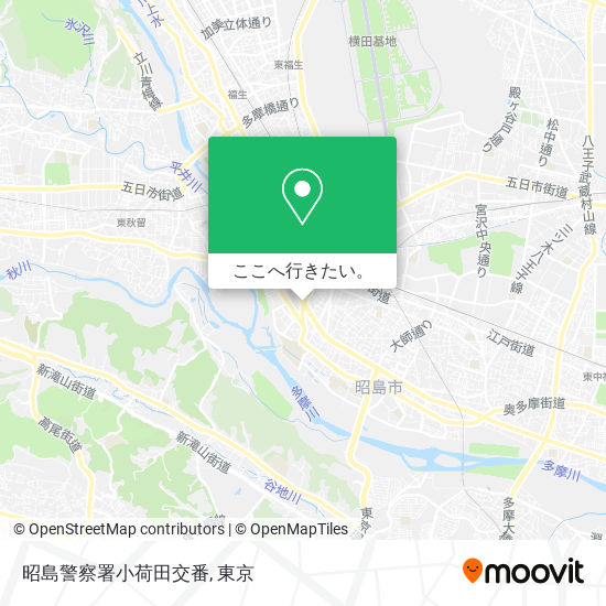 昭島警察署小荷田交番地図