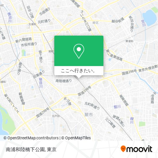 南浦和陸橋下公園地図