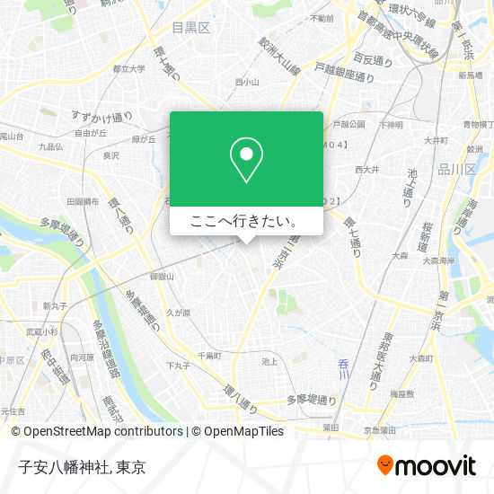子安八幡神社地図