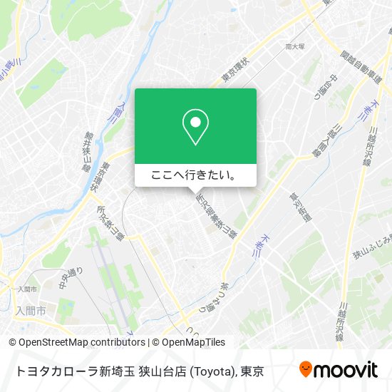 トヨタカローラ新埼玉 狭山台店 (Toyota)地図