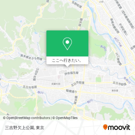 三吉野欠上公園地図