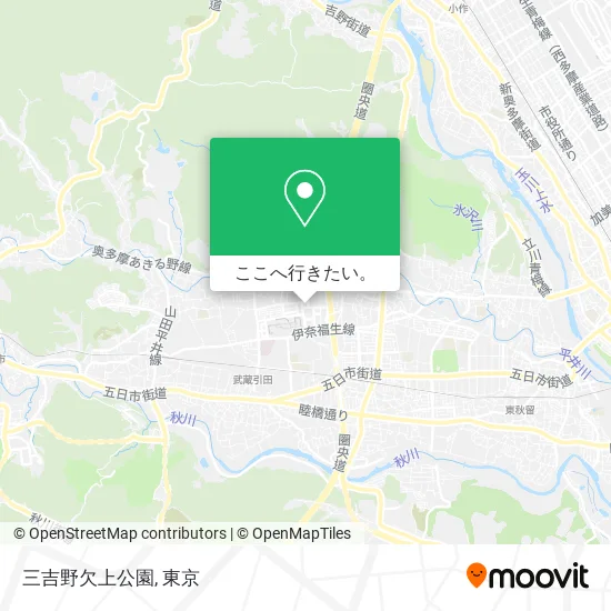 三吉野欠上公園地図