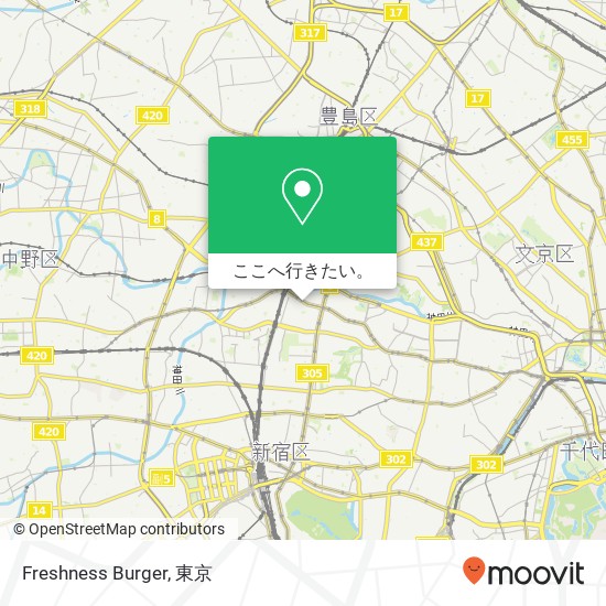 Freshness Burger地図