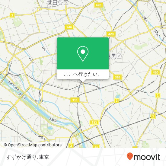 すずかけ通り地図