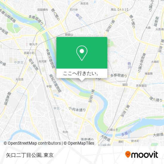 矢口二丁目公園地図
